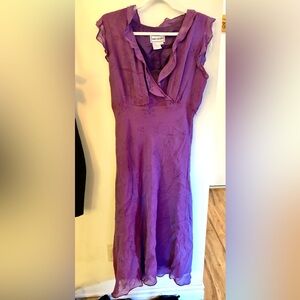 Karin Stevens Purple Midi Dress Vintage